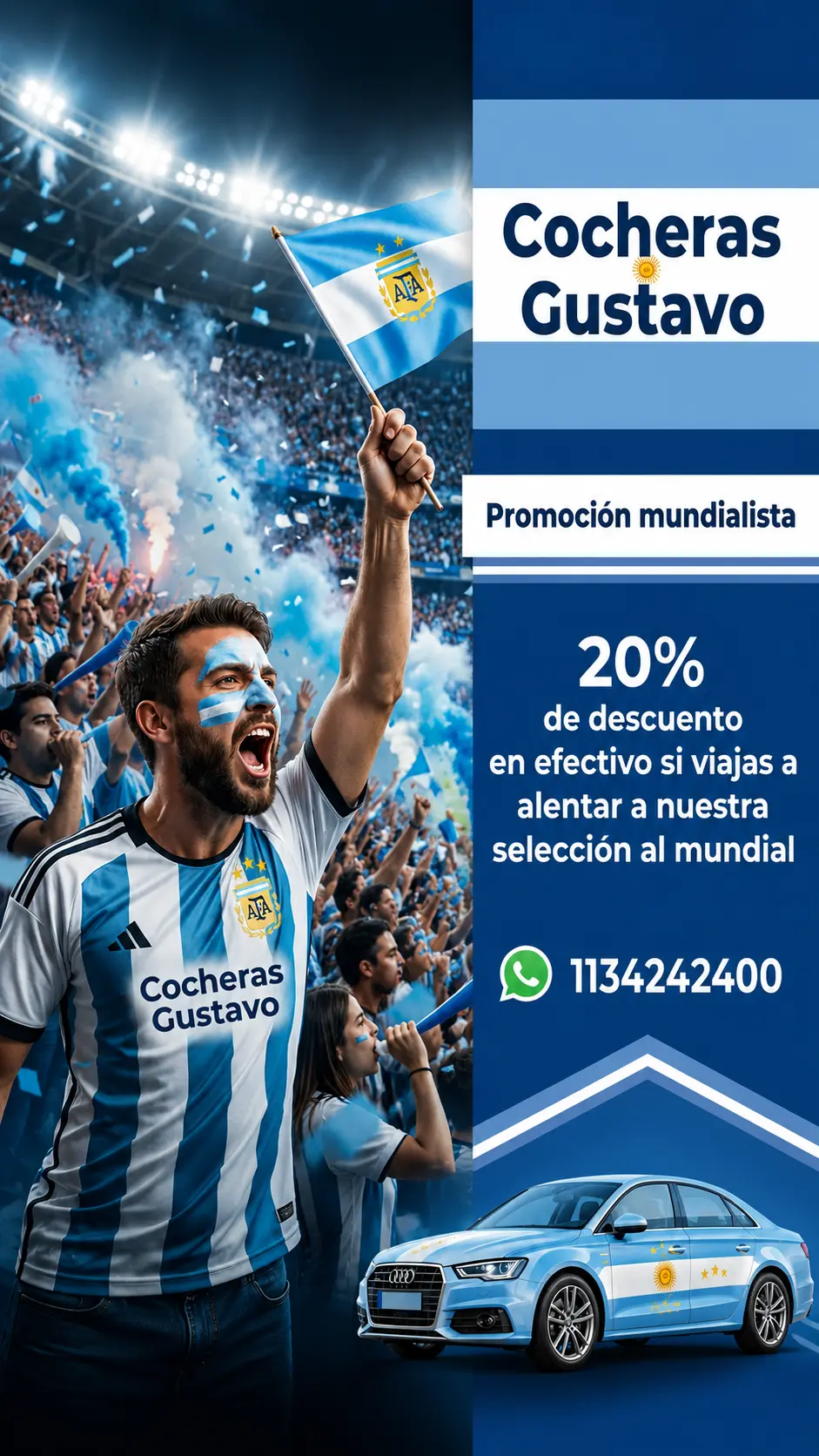 Promoción Copa del Mundo — Descuento especial en cocheras Ezeiza